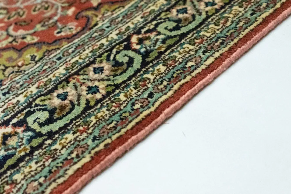 Silketeppe - Kashmir silke - 94 x 64 cm - laks