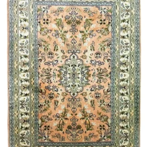 Silketeppe - Kashmir silke - 93 x 64 cm - laks