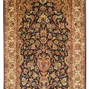 Silketeppe - Kashmir silke - 94 x 60 cm - mørkeblå