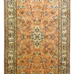 Silketeppe - Kashmir silke - 95 x 61 cm - rust