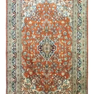 Silketeppe - Kashmir silke - 94 x 63 cm - rust