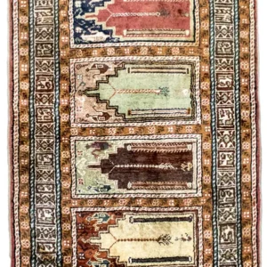 Silketeppe - Kayseri - 104 x 66 cm - flerfarget