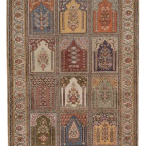 Silketeppe - Kayseri - 214 x 153 cm - flerfarget