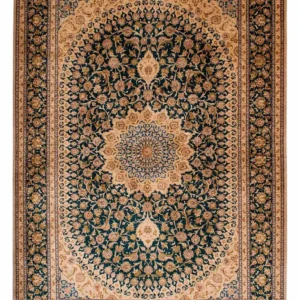 Silketeppe - Kina silke - 183 x 122 cm - mørk rød