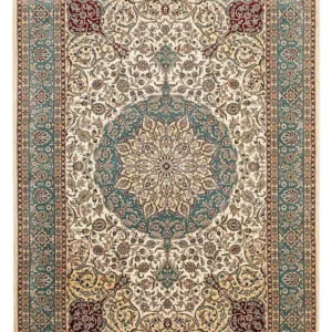 Silketeppe - Kina silke - 183 x 122 cm - mørk rød