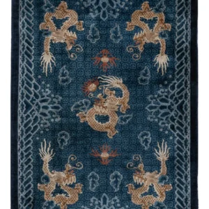 Silketeppe - Kina silke - 187 x 123 cm - beige