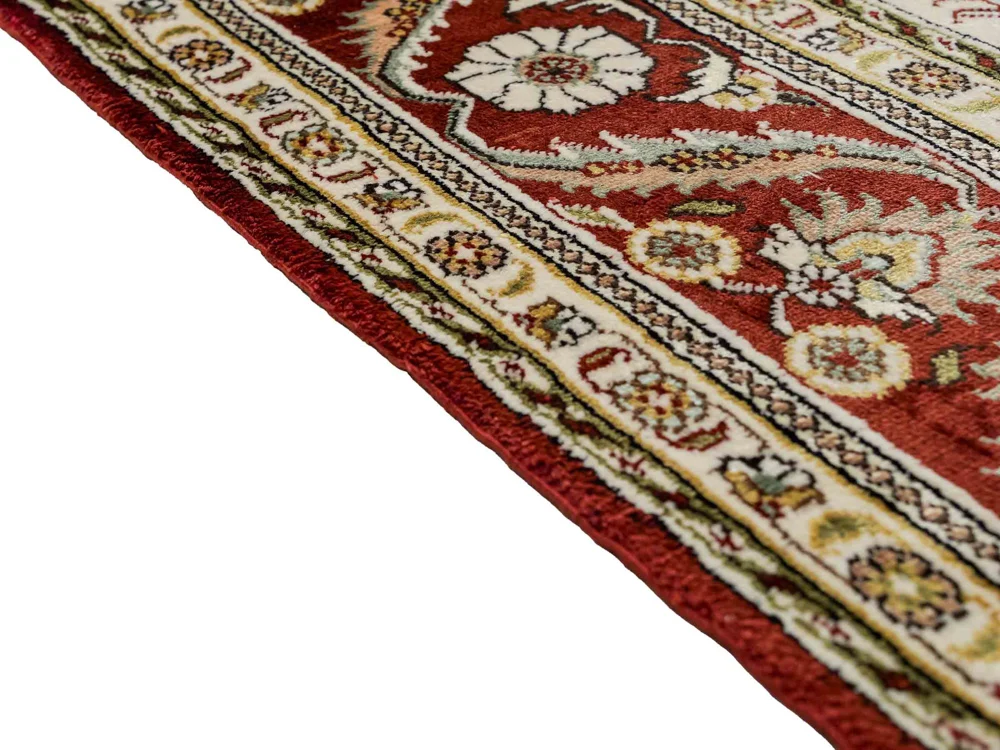 Silketeppe - Kina silke - 193 x 121 cm - beige