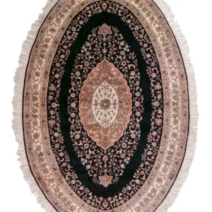 Silketeppe - Kina silke - 238 x 153 cm - antrasitt