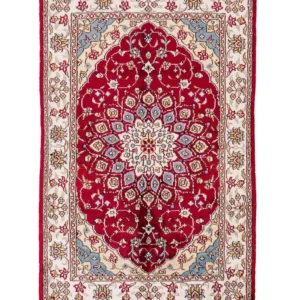 Silketeppe - Kina silke - 87 x 56 cm - rød