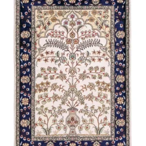 Silketeppe - Kina silke - 90 x 62 cm - beige