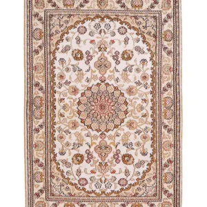Silketeppe - Kina silke - 93 x 63 cm - beige
