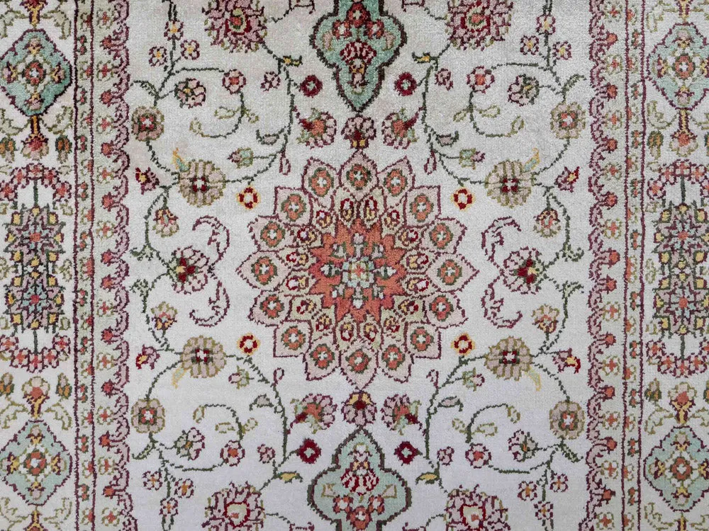 Silketeppe - Kina silke - 89 x 59 cm - beige