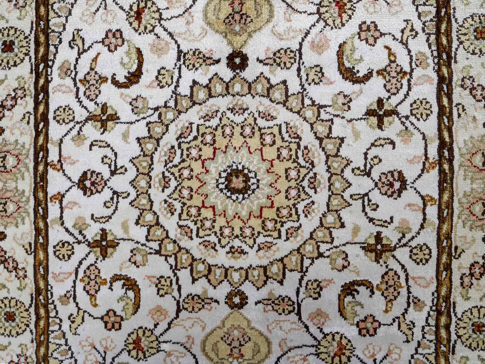 Silketeppe - Kina silke - 88 x 59 cm - beige