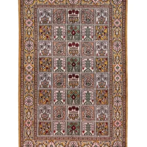 Silketeppe - Kina silke - 92 x 62 cm - flerfarget