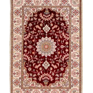 Silketeppe - Kina silke - 90 x 63 cm - mørkeblå