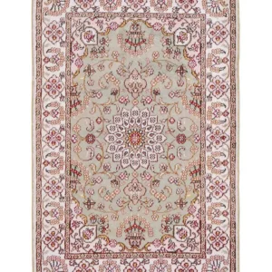 Silketeppe - Kina silke - 92 x 63 cm - sand