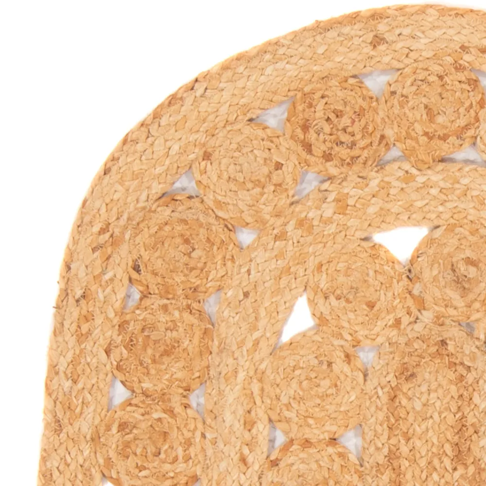 Sisalteppe oval - 91 x 61 cm - natur