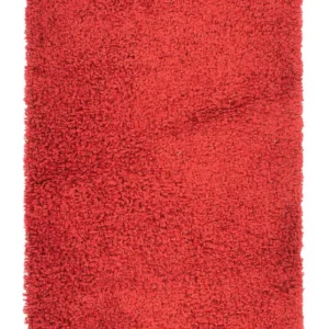 Teppe med høy luv - 110 x 60 cm - rød