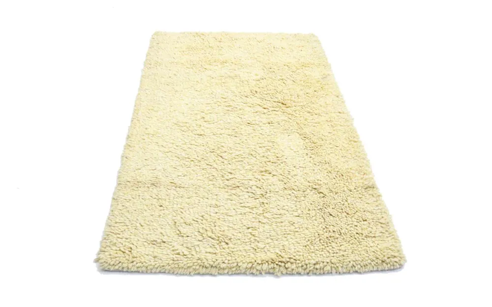 Teppe med høy luv - 158 x 90 cm - beige