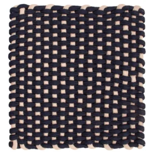 Teppe square - 41 x 41 cm - mørkeblå
