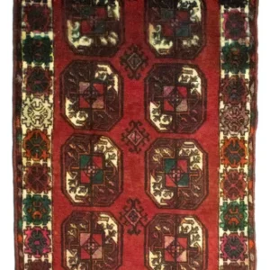 Turkaman teppe - 100 x 67 cm - rød