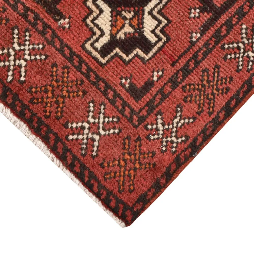 Turkaman teppe - 100 x 58 cm - lys rød