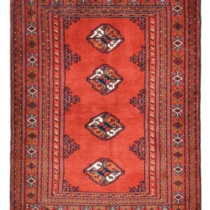 Turkaman teppe - 109 x 88 cm - rød