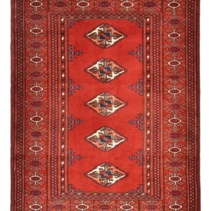 Turkaman teppe - 115 x 87 cm - rød