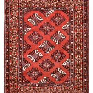 Turkaman teppe - 115 x 85 cm - rød