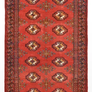 Turkaman teppe - 116 x 77 cm - rød