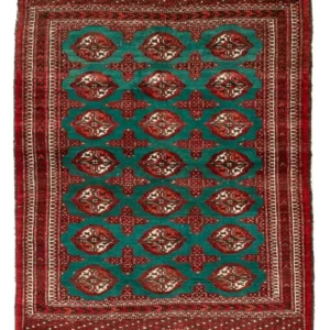 Turkaman teppe - 117 x 95 cm - flerfarget