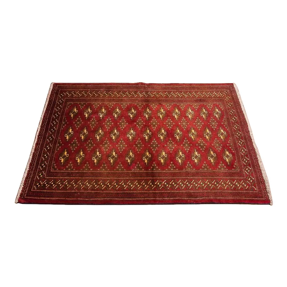 Turkaman teppe - 123 x 95 cm - rød