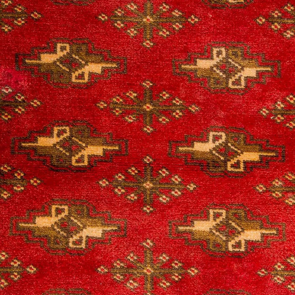 Turkaman teppe - 123 x 95 cm - rød