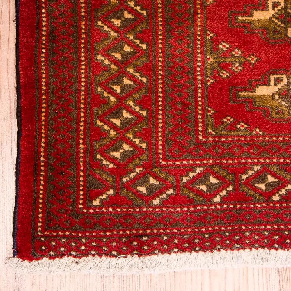 Turkaman teppe - 123 x 95 cm - rød