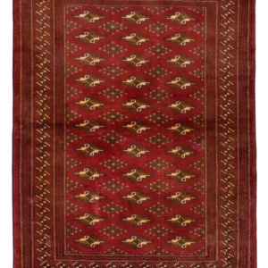 Turkaman teppe - 123 x 95 cm - rød