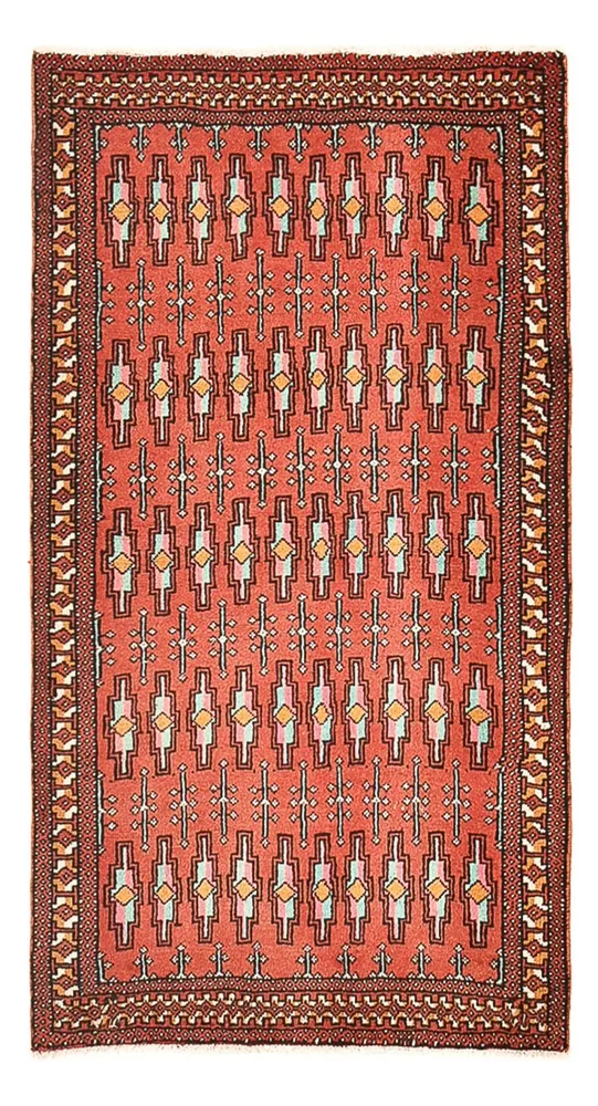 Turkaman teppe - 129 x 71 cm - rød