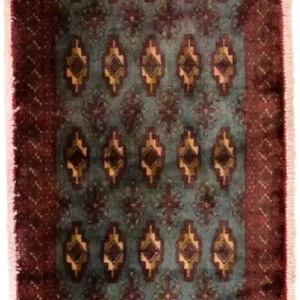 Turkaman teppe - 130 x 60 cm - blå