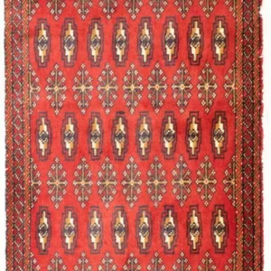 Turkaman teppe - 130 x 60 cm - rød