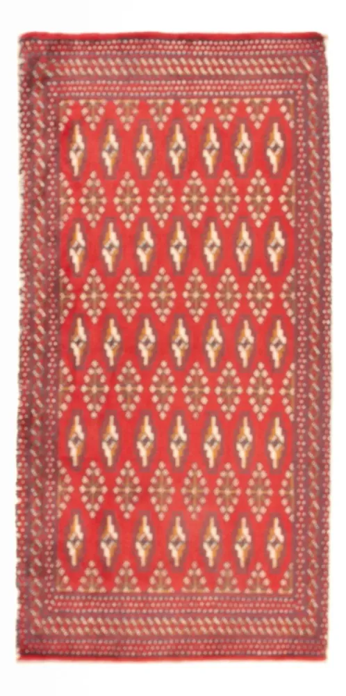 Turkaman teppe - 130 x 62 cm - rød