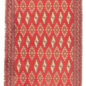Turkaman teppe - 130 x 62 cm - rød