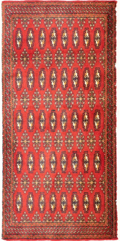 Turkaman teppe - 130 x 60 cm - rød