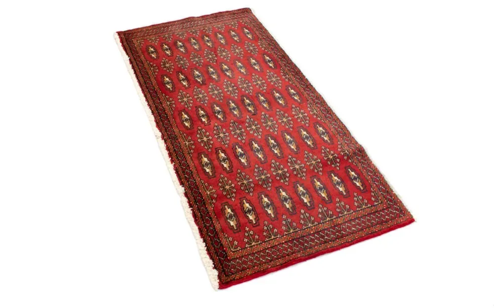 Turkaman teppe - 130 x 60 cm - rød
