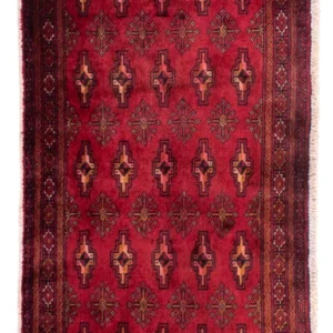 Turkaman teppe - 130 x 60 cm - mørk rød