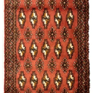 Turkaman teppe - 130 x 60 cm - rust