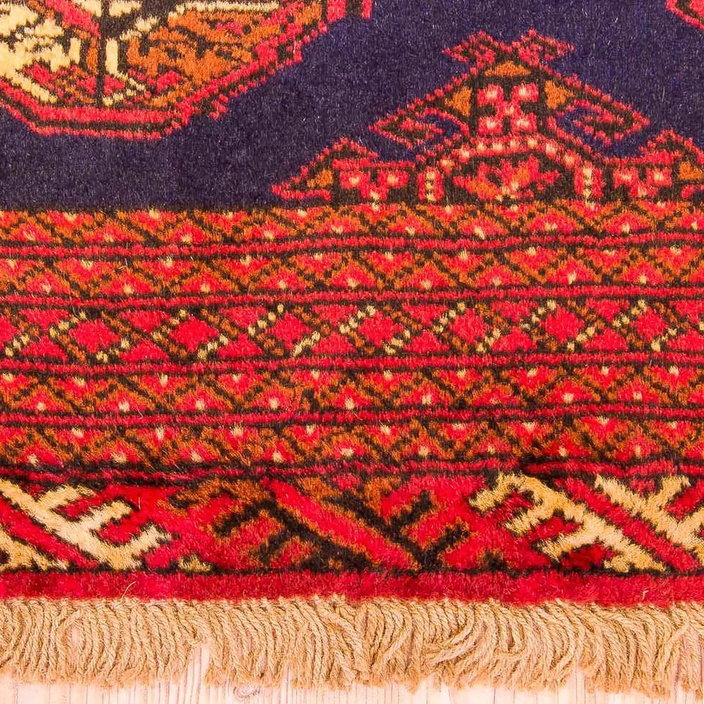 Turkaman teppe - 135 x 103 cm - mørkeblå
