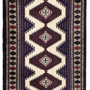 Turkaman teppe - 139 x 87 cm - flerfarget