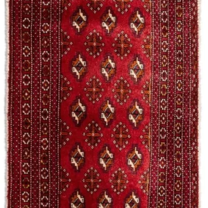 Turkaman teppe - 140 x 70 cm - rød
