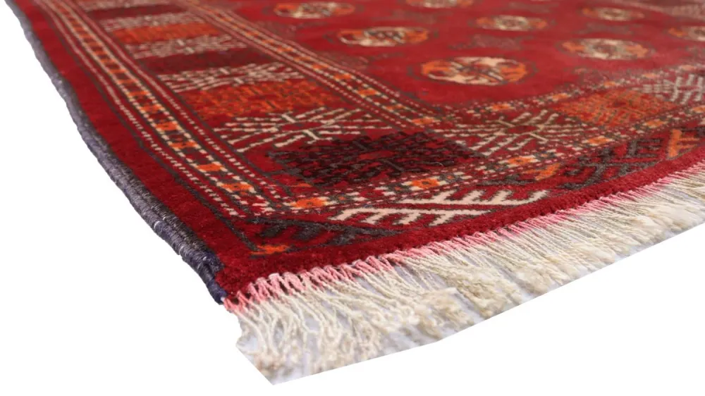 Turkaman teppe - 144 x 110 cm - rød