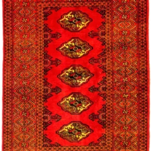 Turkaman teppe - 146 x 103 cm - rød