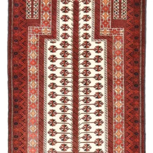 Turkaman teppe - 150 x 100 cm - flerfarget